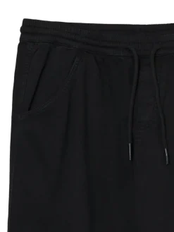 Hot Czarne dresowe joggery loose Spodnie