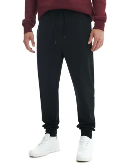 Best Czarne dresowe joggery regular Spodnie