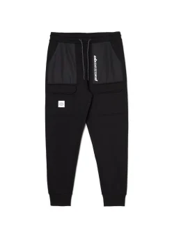 Sale Czarne dresowe joggery z efektem reflective Spodnie