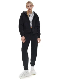 Clearance Czarne dresowe spodnie jogger Spodnie