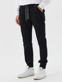 Best Czarne jeansowe joggery Jeansy