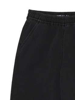 Outlet Czarne jeansowe joggery Jeansy