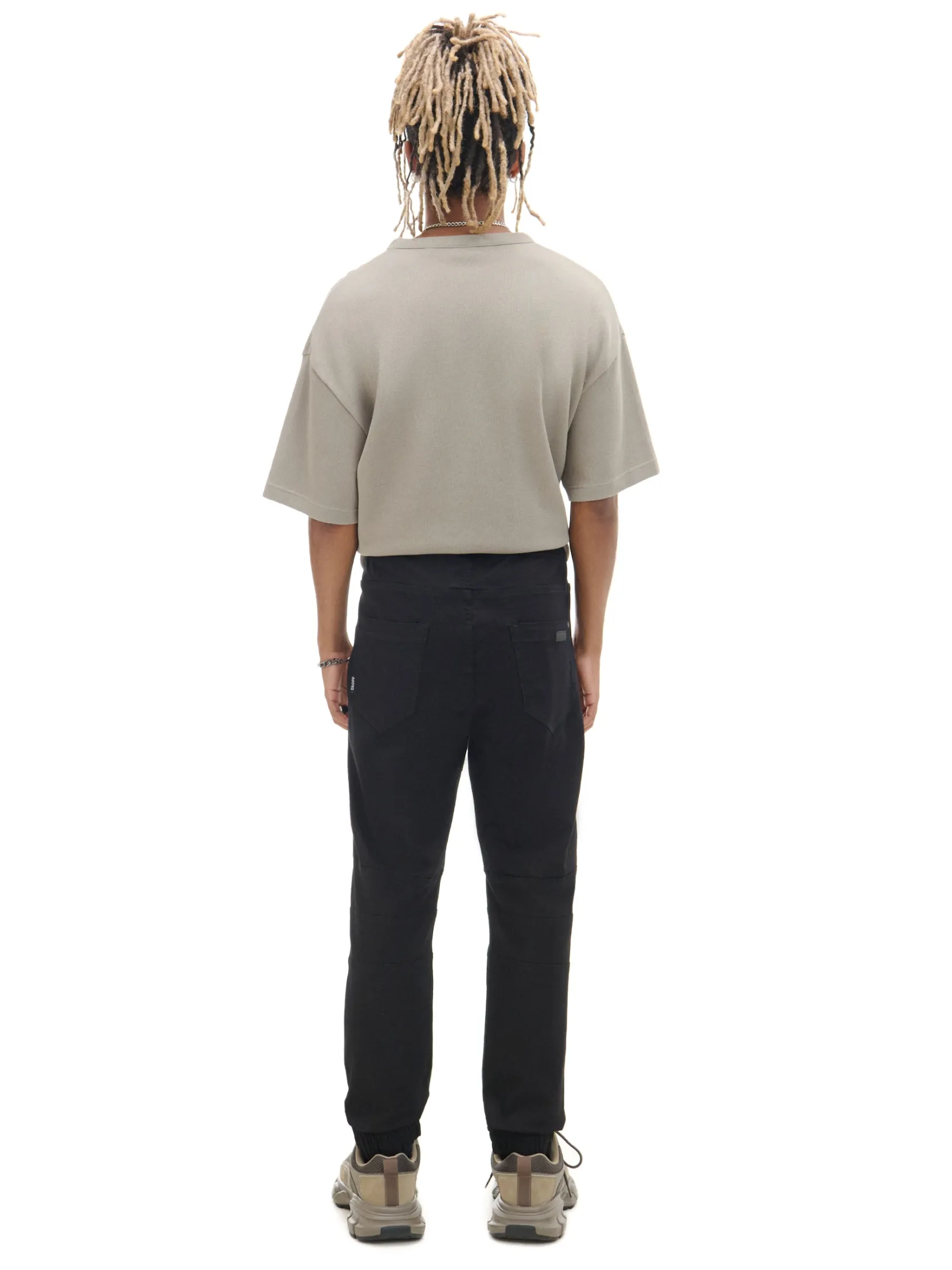 Fashion Czarne jeansowe joggery Jeansy