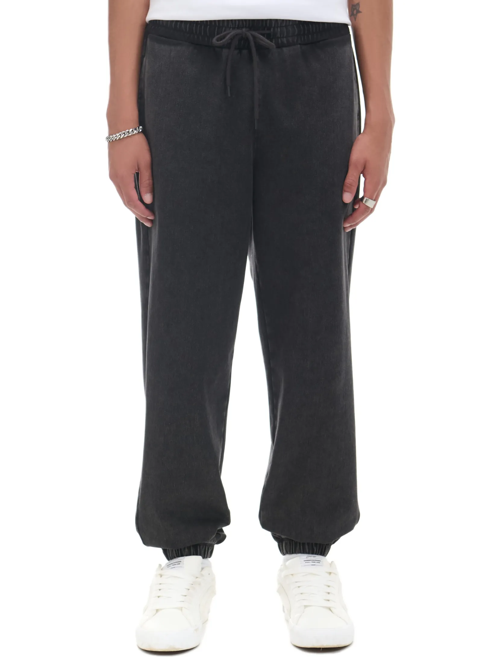 Hot Czarne jeansowe joggery Spodnie