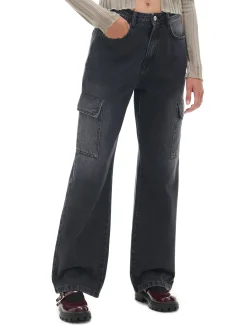 Discount Czarne jeansy baggy Jeansy