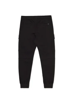 Hot Czarne jeansy jogger z kieszeniami cargo Jeansy