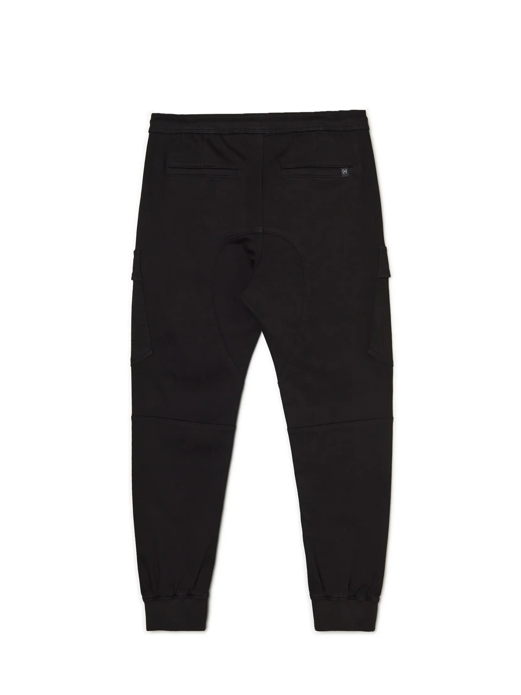 Hot Czarne jeansy jogger z kieszeniami cargo Jeansy