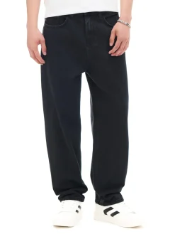 Clearance Czarne jeansy loose Jeansy