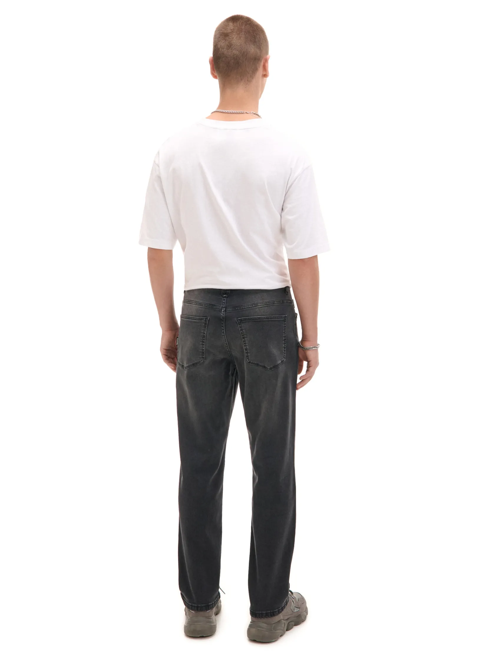 Sale Czarne jeansy regular Jeansy