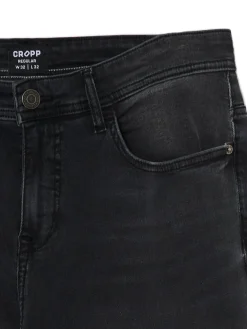 Sale Czarne jeansy regular Jeansy