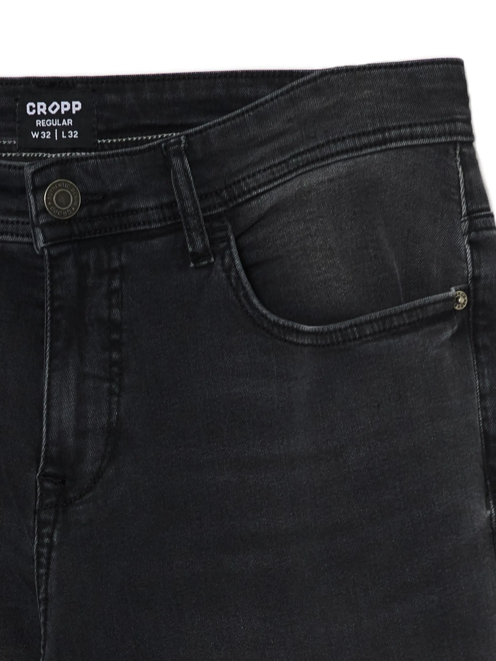 Sale Czarne jeansy regular Jeansy