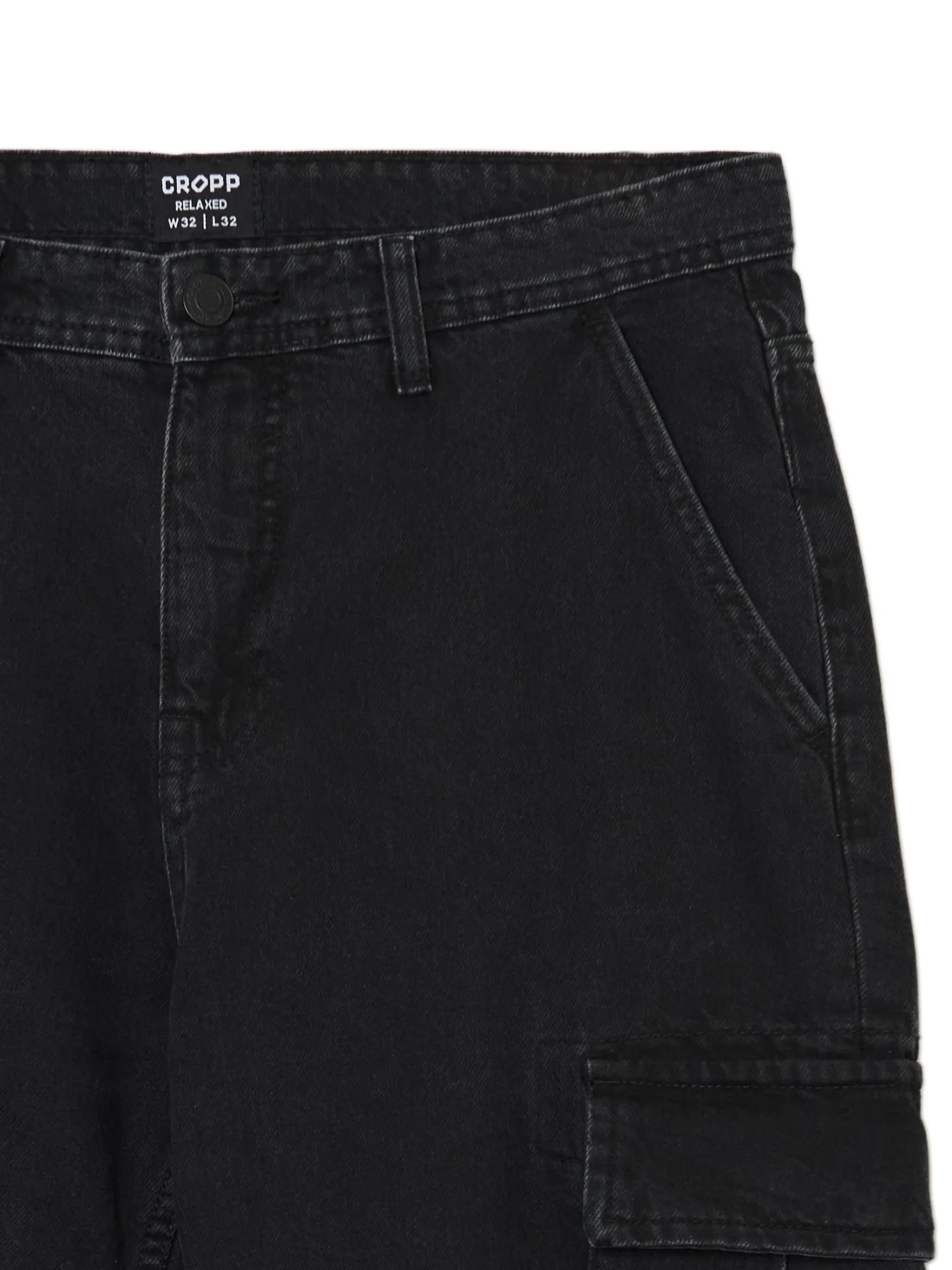 Outlet Czarne jeansy relaxed Jeansy