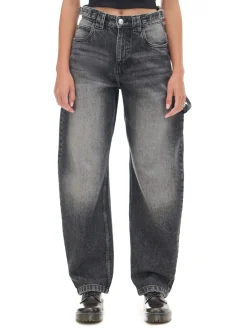 Outlet Czarne jeansy skater Jeansy