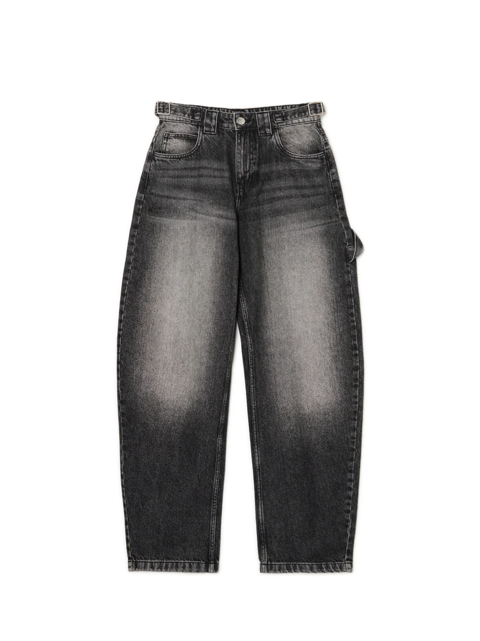 Outlet Czarne jeansy skater Jeansy