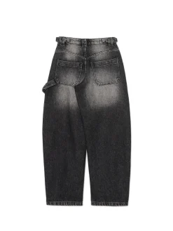 Outlet Czarne jeansy skater Jeansy