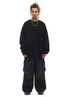 Outlet Czarne jeansy skater z kieszeniami Jeansy