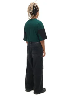 Outlet Czarne jeansy skater z kieszeniami Jeansy