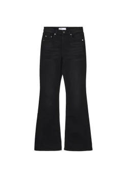 Online Czarne jeansy skinny flare Jeansy