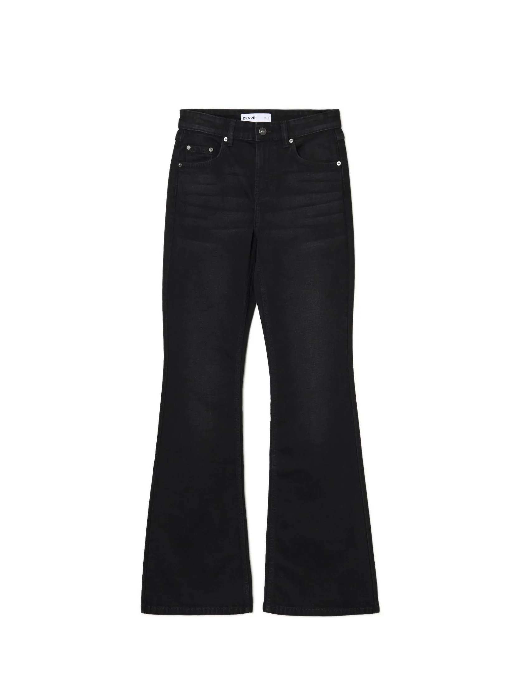 Online Czarne jeansy skinny flare Jeansy