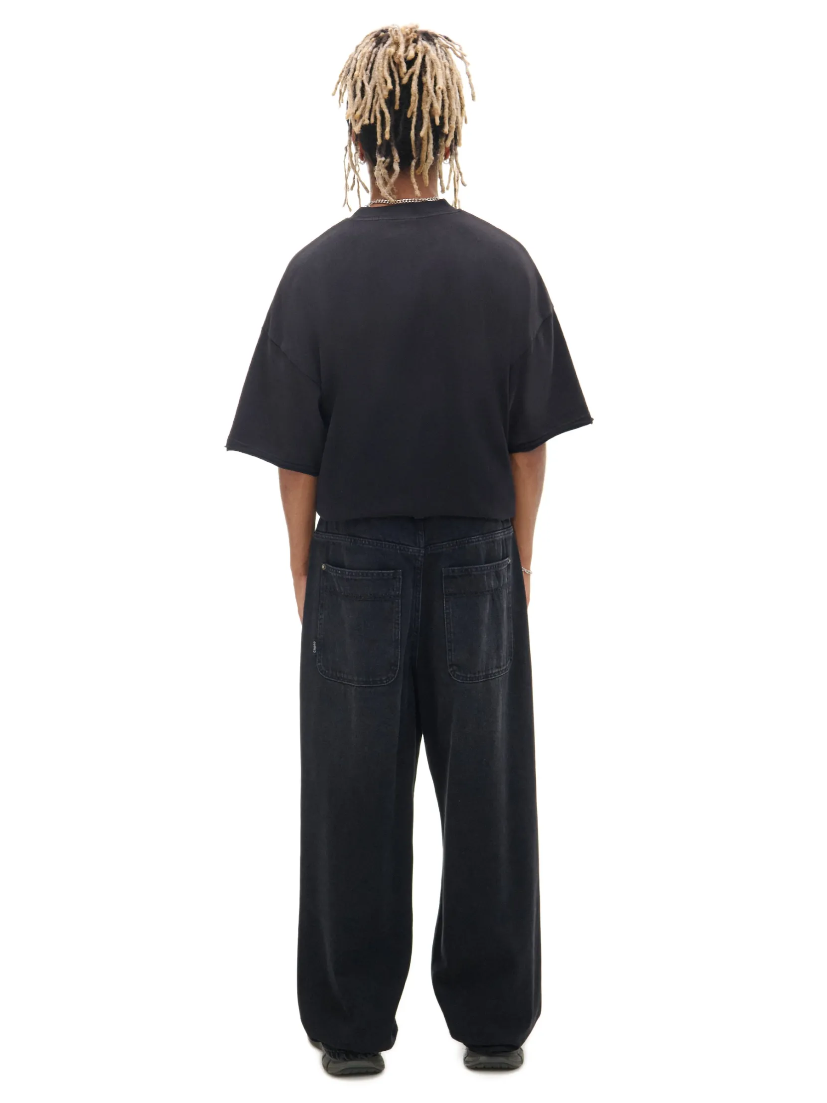 Discount Czarne jeansy super baggy Jeansy|Baggy