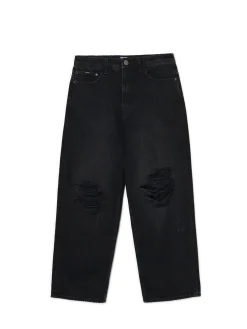 Discount Czarne jeansy super baggy Jeansy|Baggy