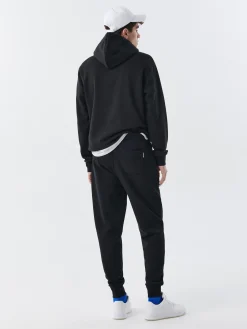 Fashion Czarne joggery basic Spodnie