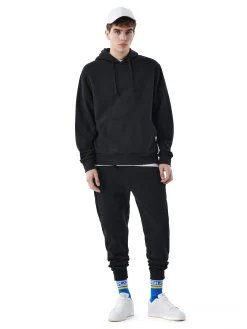 Fashion Czarne joggery basic Spodnie