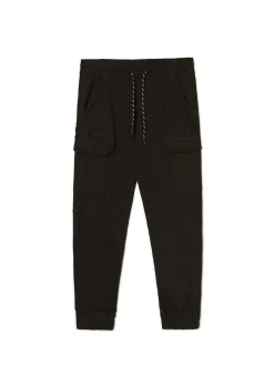 Fashion Czarne joggery cargo Spodnie