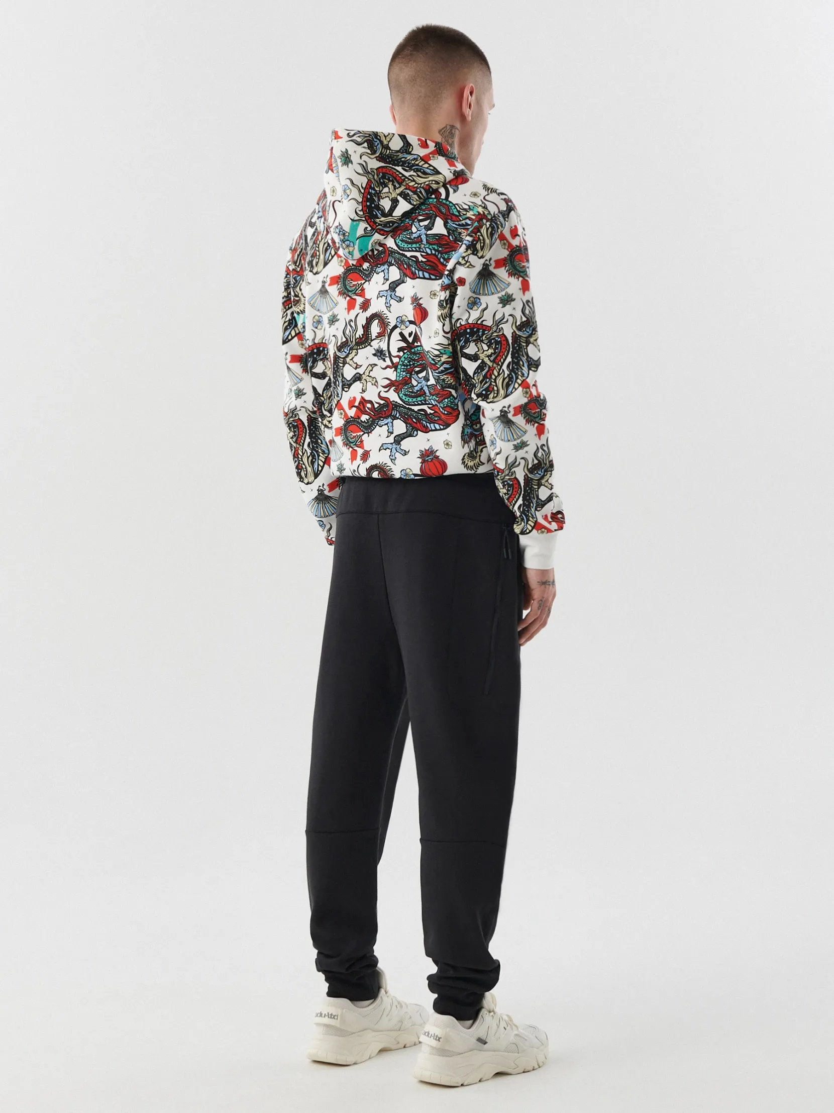Hot Czarne joggery slim Spodnie