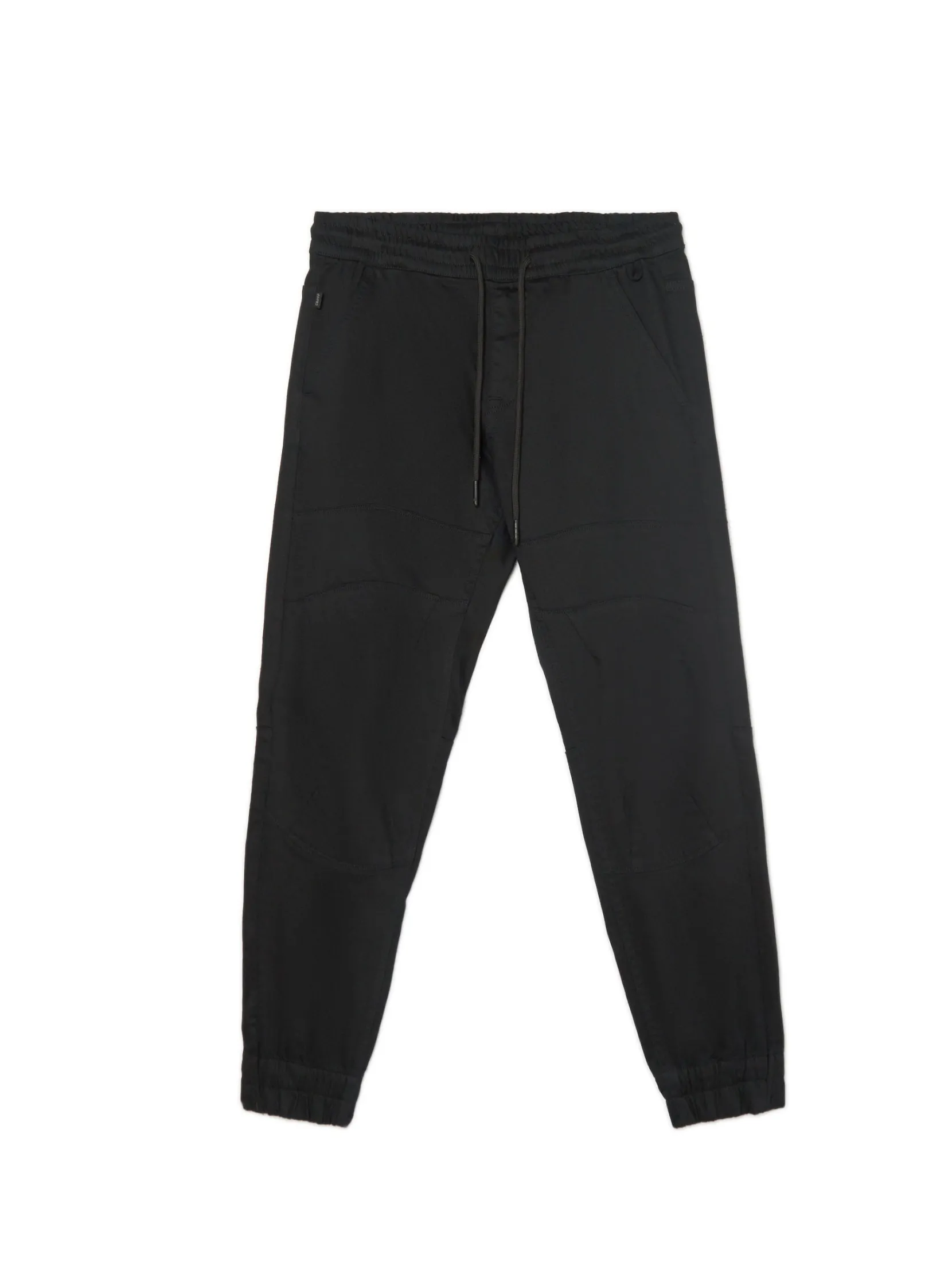 Sale Czarne joggery z kieszeniami cargo Spodnie
