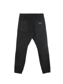 Sale Czarne joggery z kieszeniami cargo Spodnie