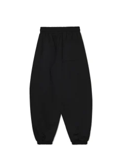 Fashion Czarne joggery z wysokim stanem Spodnie