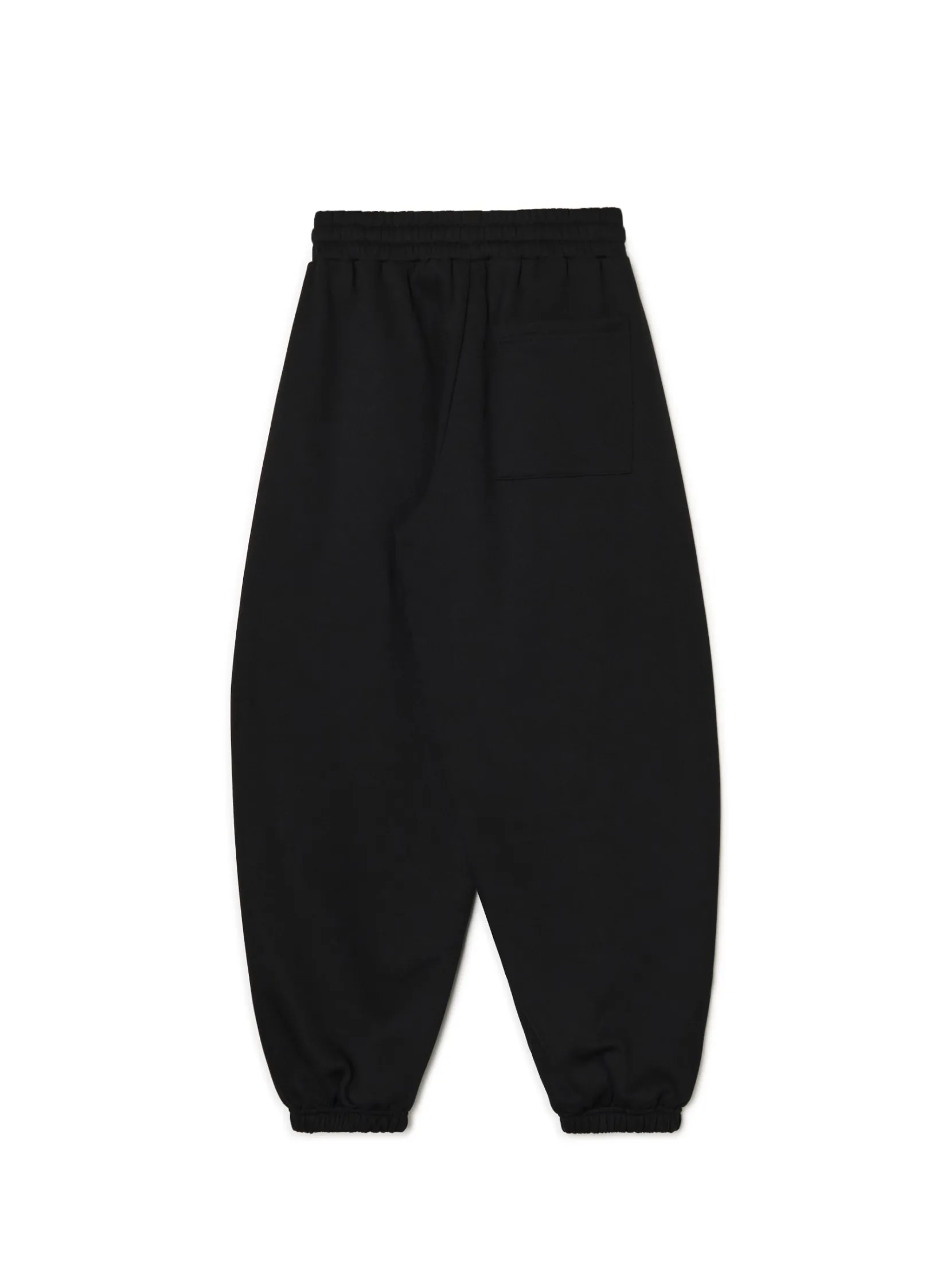 Fashion Czarne joggery z wysokim stanem Spodnie