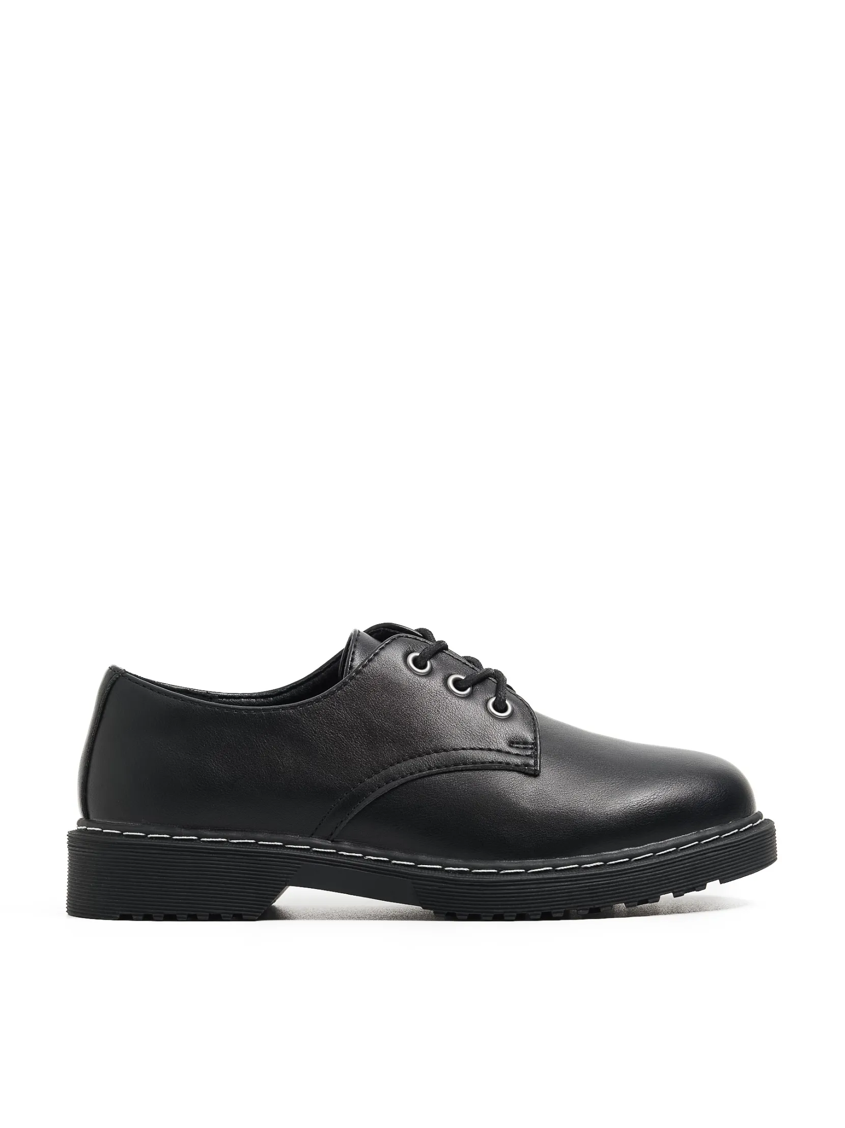 Outlet Czarne klasyczne loafersy Półbuty