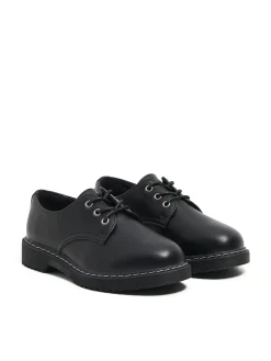 Outlet Czarne klasyczne loafersy Półbuty