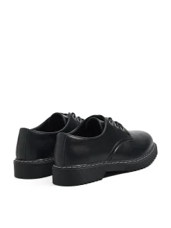 Outlet Czarne klasyczne loafersy Półbuty