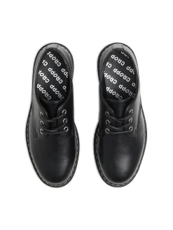 Outlet Czarne klasyczne loafersy Półbuty