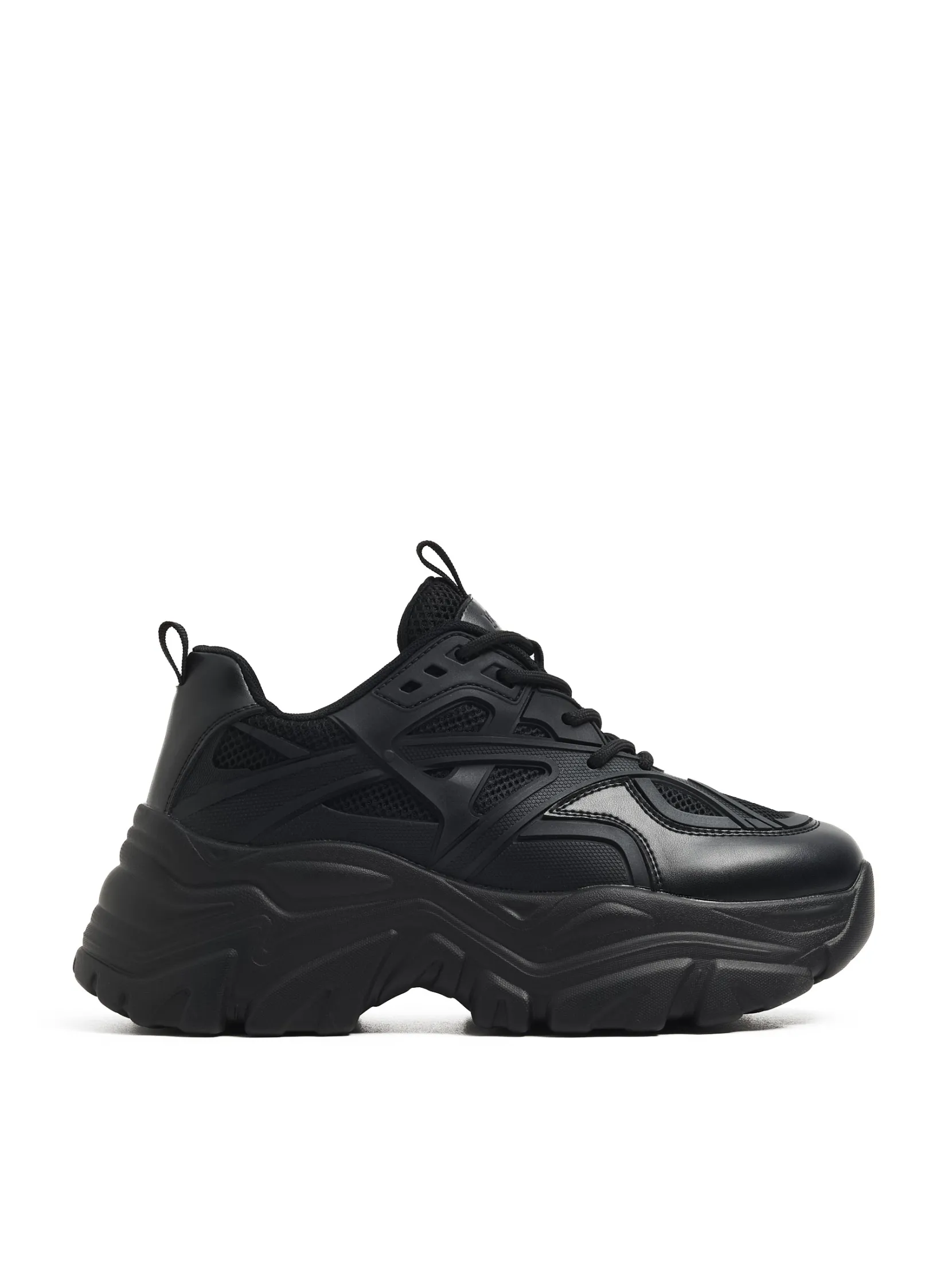 Online Czarne sneakersy chunky Sneakersy