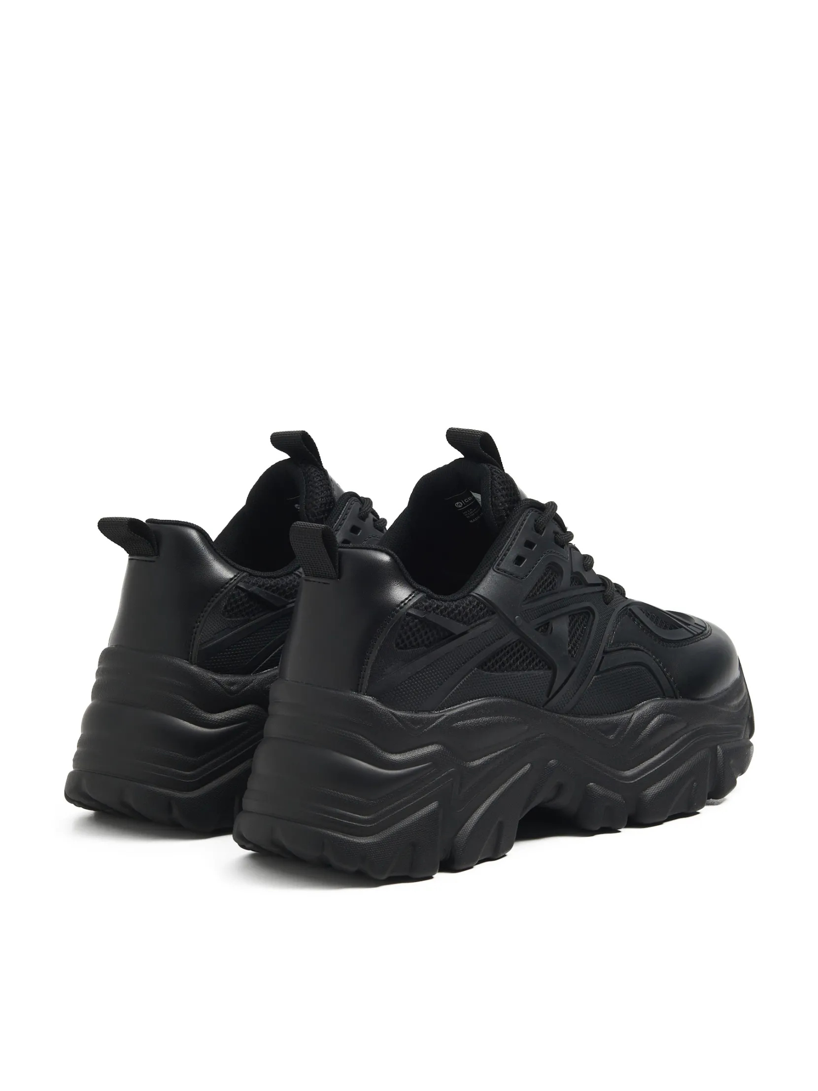Online Czarne sneakersy chunky Sneakersy
