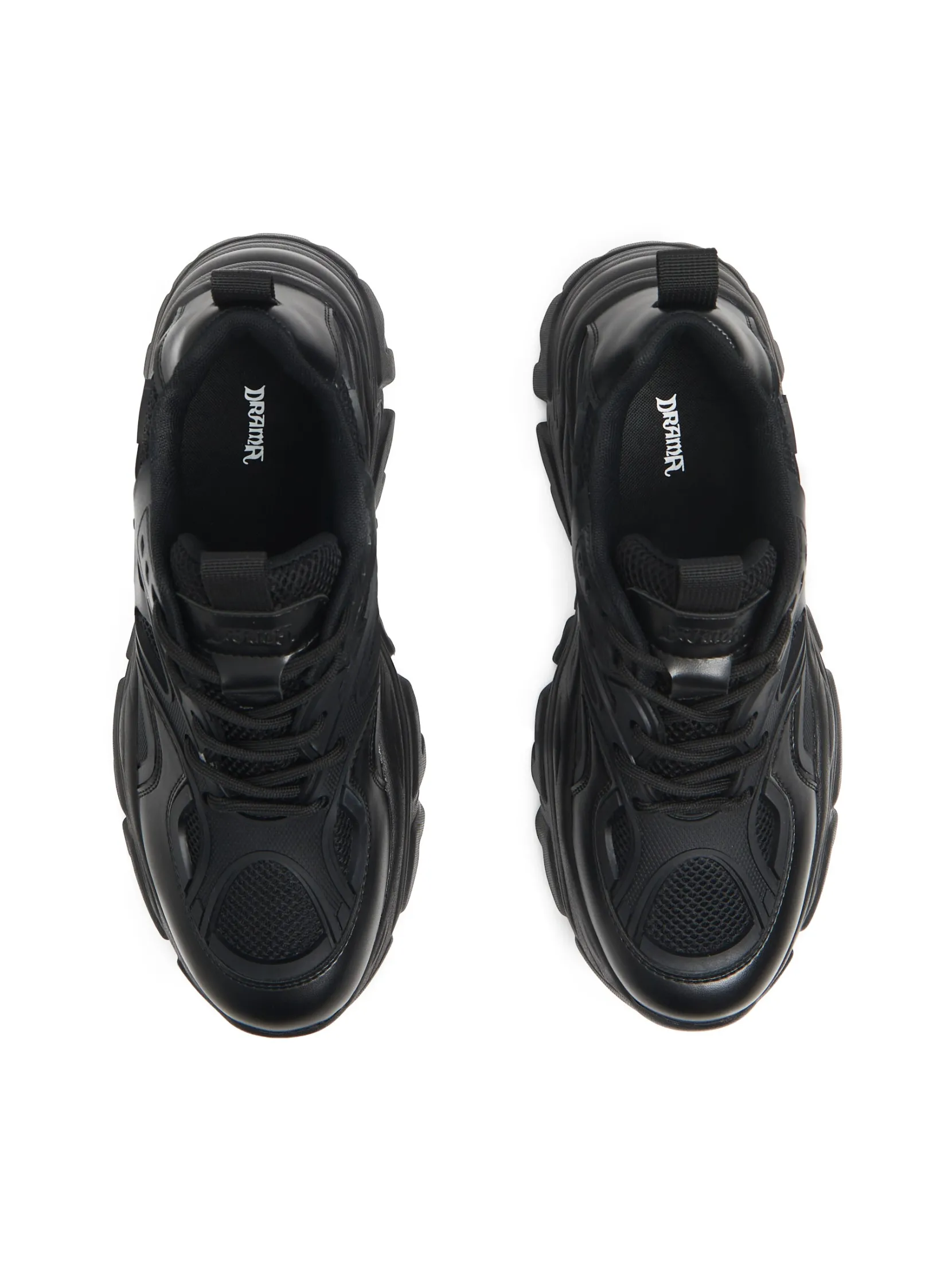 Online Czarne sneakersy chunky Sneakersy