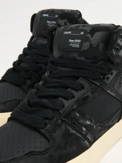 Outlet Czarne sneakersy z wysoką cholewką Sneakersy|Za Kostkę