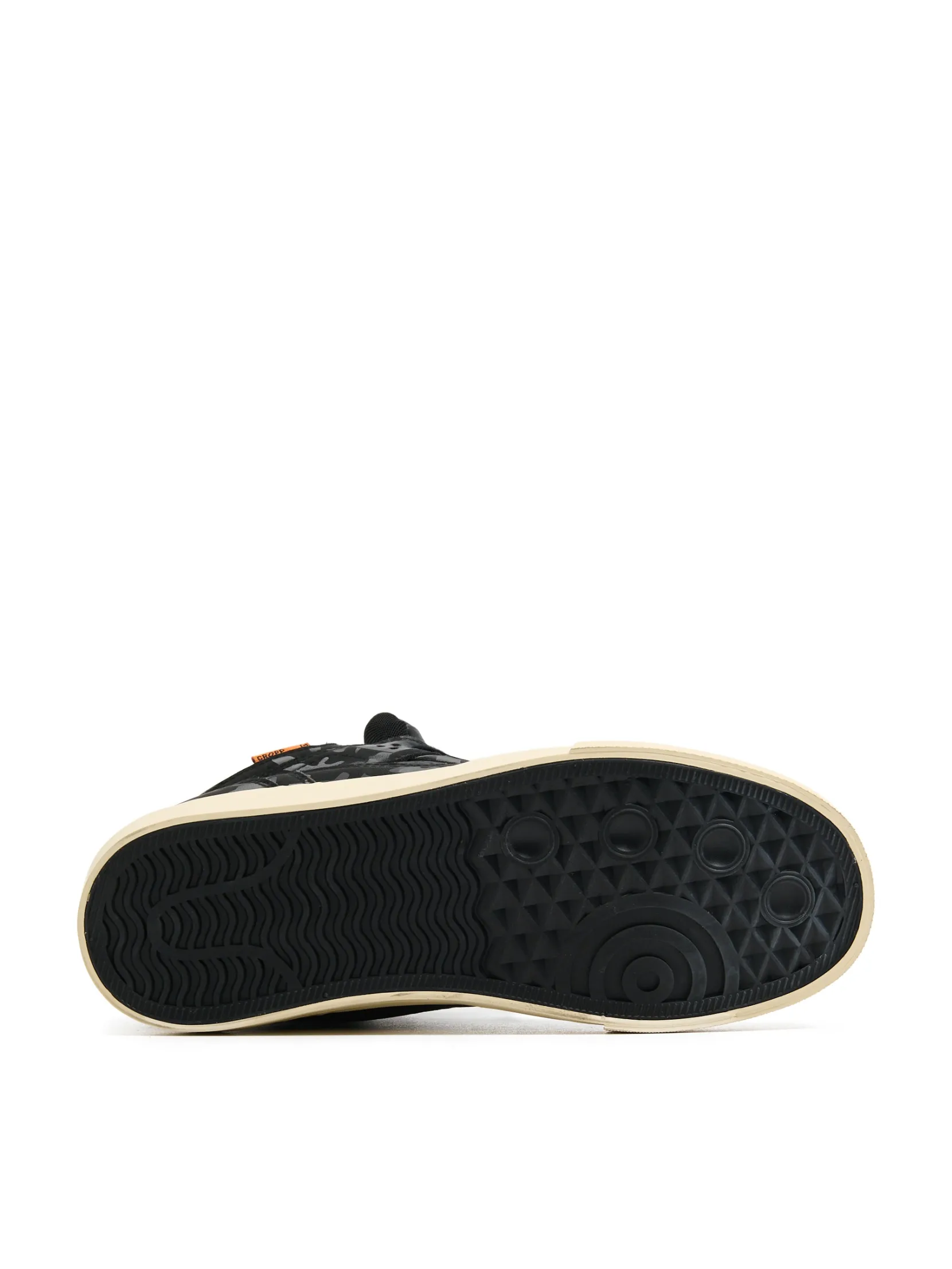Outlet Czarne sneakersy z wysoką cholewką Sneakersy|Za Kostkę