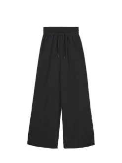 New Czarne spodnie baggy z wysokim stanem Spodnie|Sety