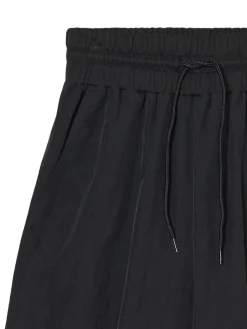 New Czarne spodnie baggy z wysokim stanem Spodnie|Sety