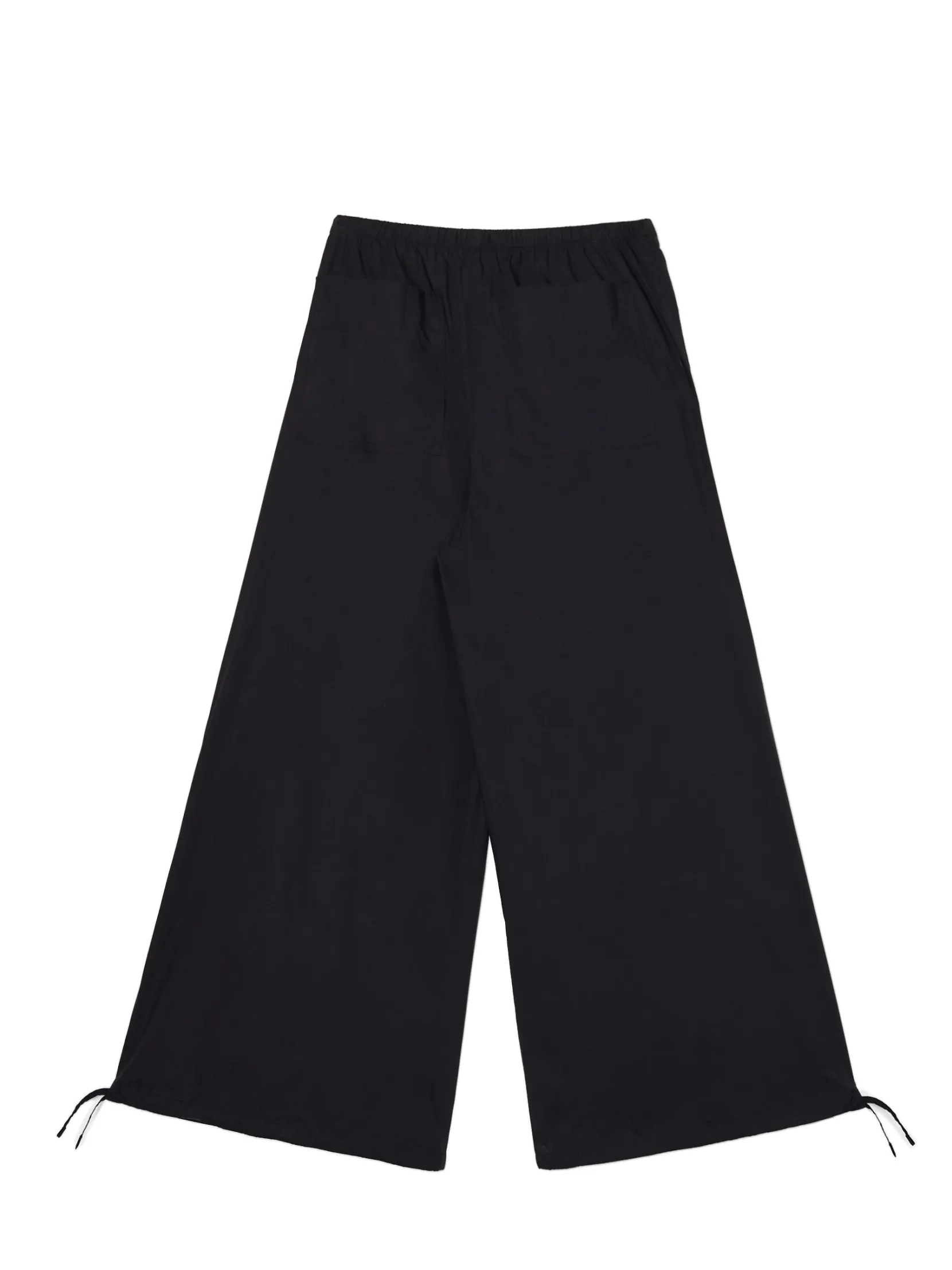 Online Czarne spodnie wide leg Spodnie