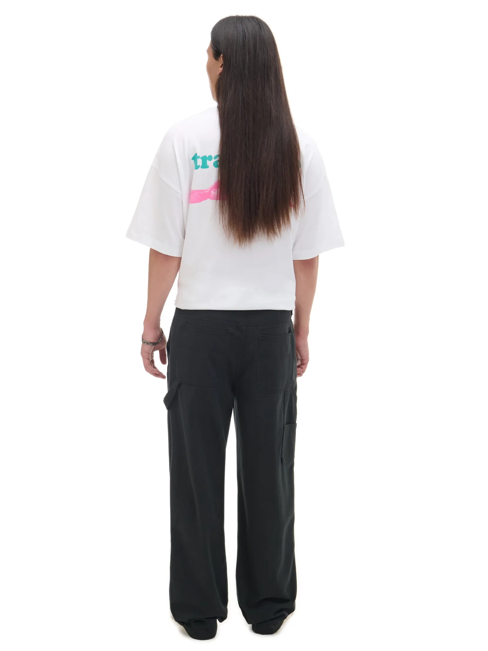 Online Czarne spodnie wide leg Baggy|Spodnie