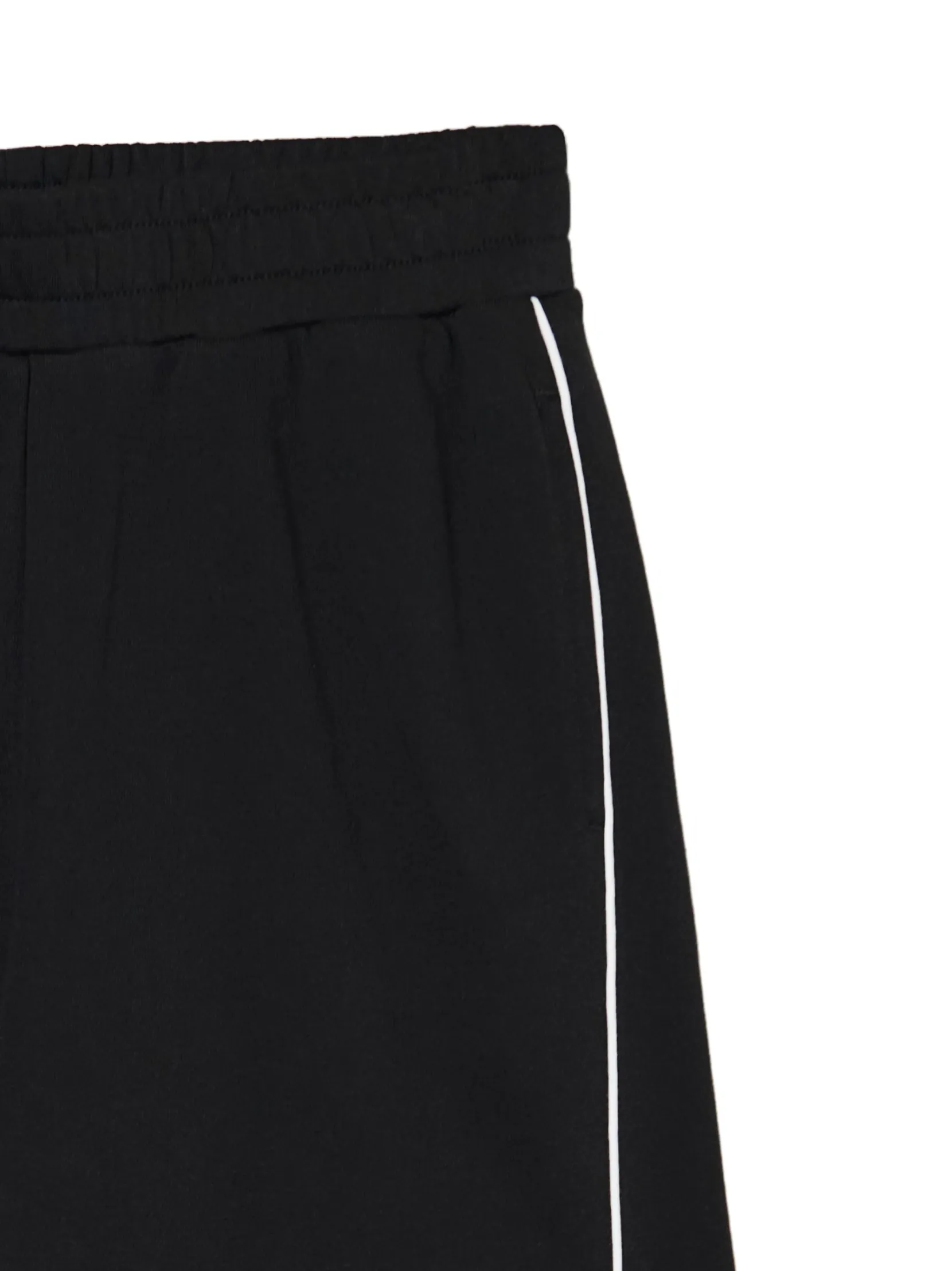 Fashion Czarne spodnie wide leg z wysokim stanem Spodnie