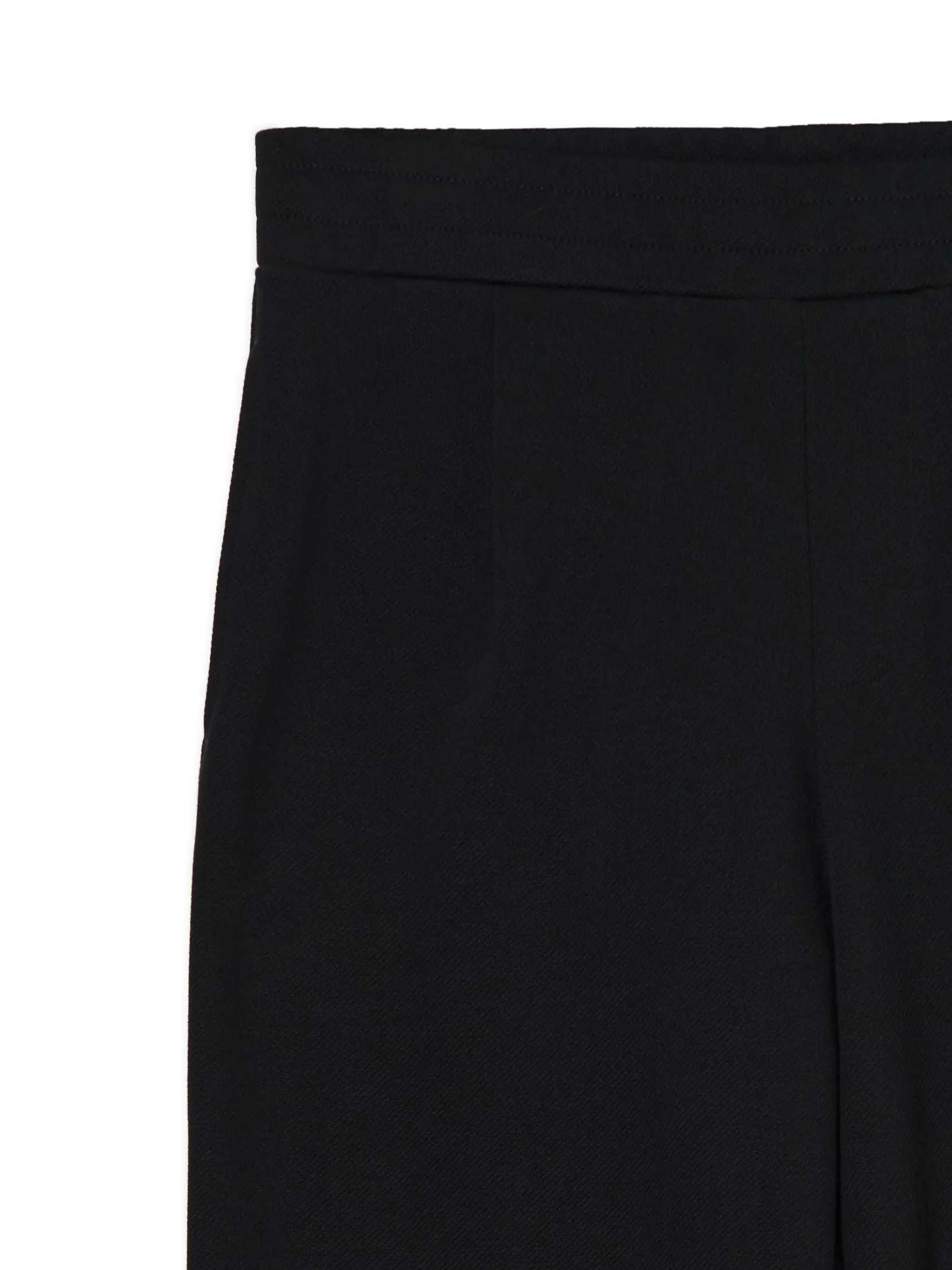 Fashion Czarne spodnie z dżerseju Spodnie