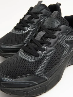 New Czarne sportowe sneakersy Sneakersy