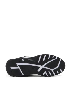 Sale Czarne wysokie sneakersy na zimę Sneakersy|Za Kostkę